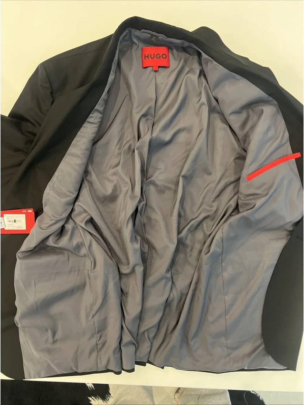 $569 NEW Hugo Boss Men's Super-Flex  Black 48R  Jacket